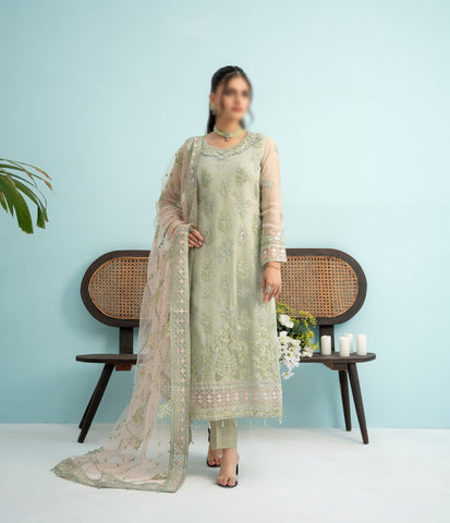 Zunaira 𝐅𝐞𝐬𝐭𝐢𝐯𝐞 𝐂𝐡𝐢𝐟𝐟𝐨𝐧 Coll Semi Stitched By AA-2