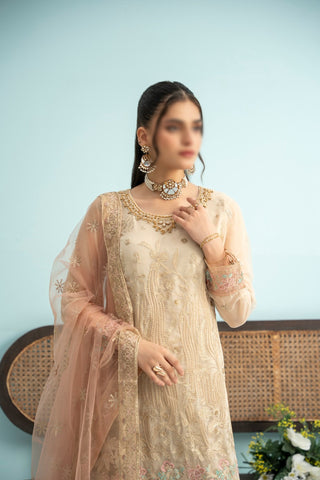 Zunaira 𝐅𝐞𝐬𝐭𝐢𝐯𝐞 𝐂𝐡𝐢𝐟𝐟𝐨𝐧 Coll Semi Stitched By AA-3