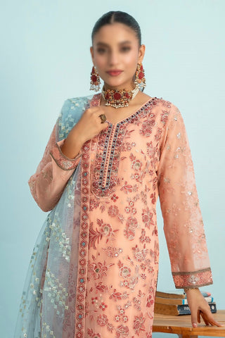 Zunaira 𝐅𝐞𝐬𝐭𝐢𝐯𝐞 𝐂𝐡𝐢𝐟𝐟𝐨𝐧 Coll Semi Stitched By AA-4