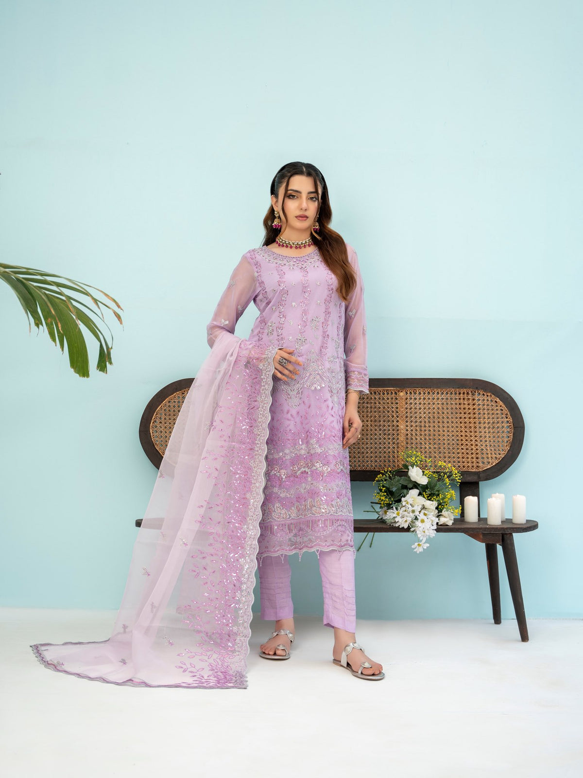 Zunaira 𝐅𝐞𝐬𝐭𝐢𝐯𝐞 𝐂𝐡𝐢𝐟𝐟𝐨𝐧 Coll Semi Stitched By AA-1