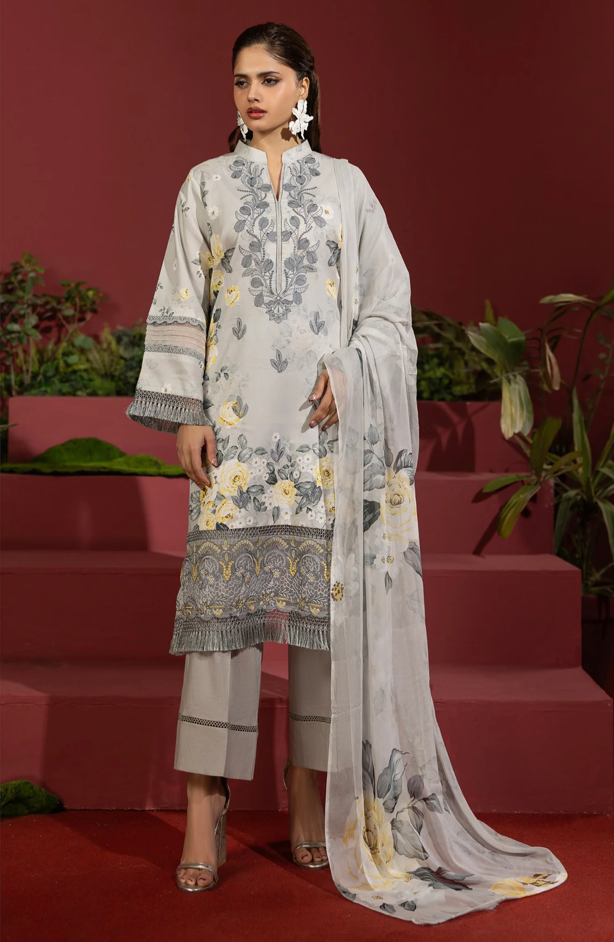 Coco by Panache | Embroidered Lawn 3 Piece Unstitched Suit D-20