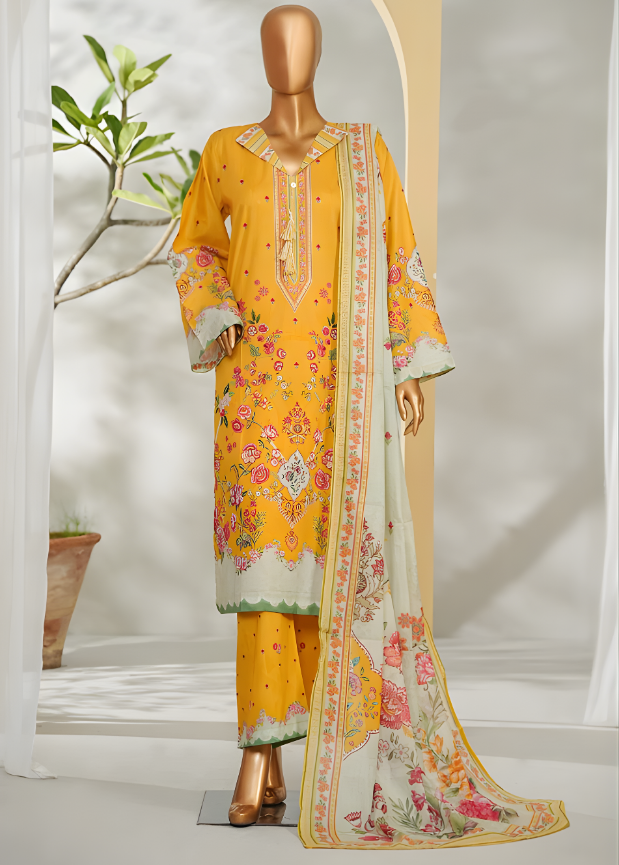 PRINTED LAWN 3PC Stitched COLLECTION By Bin Saeed D-18