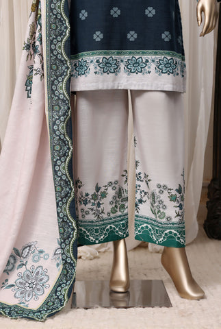 Sadabahar Printed Khaddar Winter collection Stitched 3 Piece Suit D-1