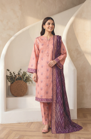 AREEMAN V2 by Shahid Tawakkal | Rotary Printed Lawn 3 Piece Stitched Suit D-3
