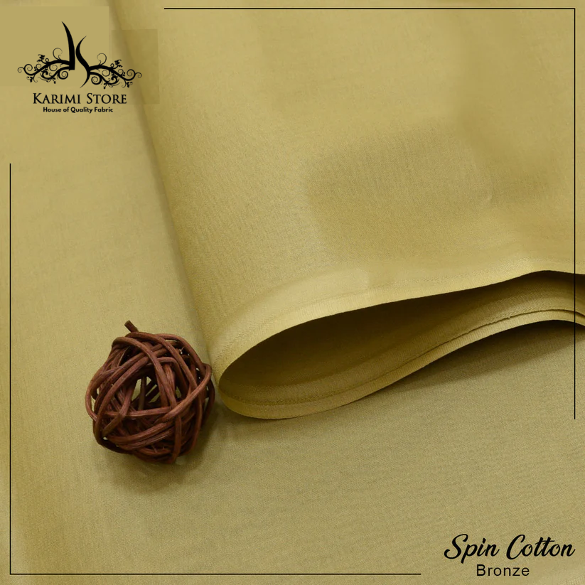 ABR-E-KARAM Spin Cotton Bronze – Unstitched Men’s Suit (4.5 Meters)