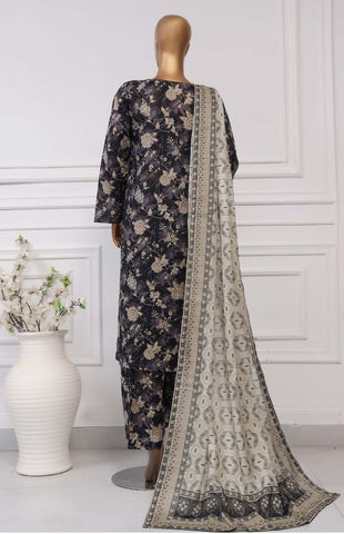 Plain Printed Lawn Vol-04 By Sadabahar D-16