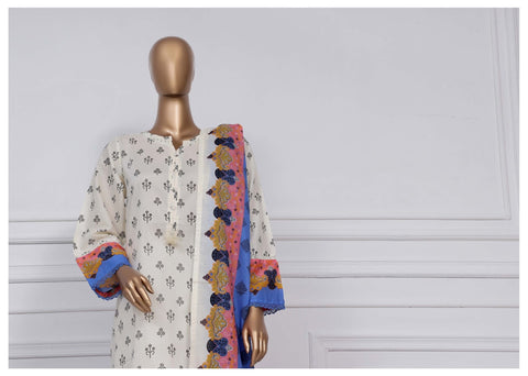Printed Lawn Vol2 3 Piece Stitched Suit By Sadabahar2025 D-20