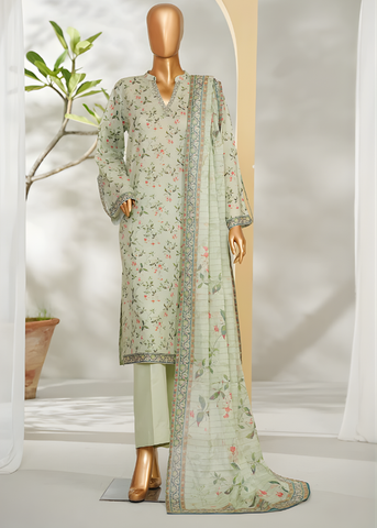 PRINTED LAWN 3PC Stitched COLLECTION By Bin Saeed D-19