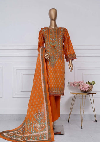 Printed Lawn Vol2 3 Piece Stitched Suit By Sadabahar2025 D-21
