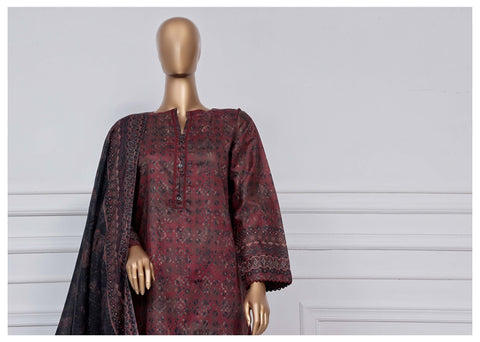 Printed Lawn Vol2 3 Piece Stitched Suit By Sadabahar2025 D-22