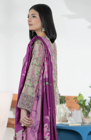 Hayat by Johra Printed & Embroidered Lawn Unstitched 3 Piece Suit D-2