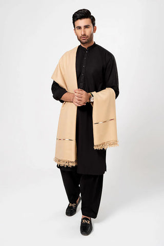 Regal Winter Mens Shawl Light Brown