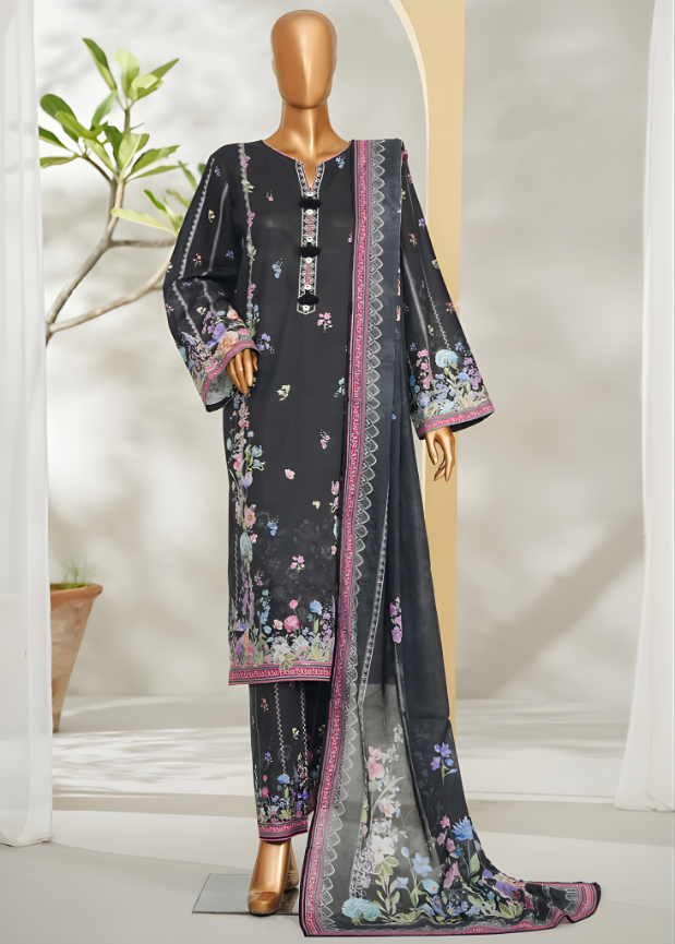 PRINTED LAWN 3PC Stitched COLLECTION By Bin Saeed D-21