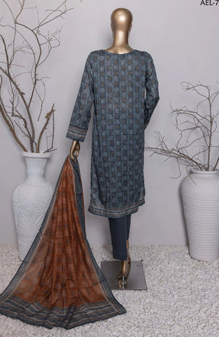 Asasa Vol-4 Printed & Emb Zari Duptta Lawn Coll'24  HZ D -AEL70