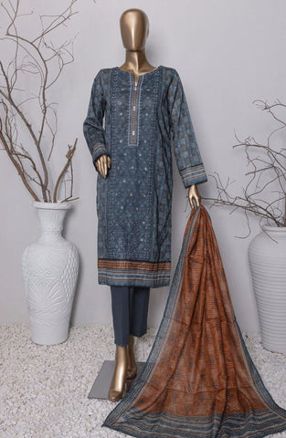 Asasa Vol-4 Printed & Emb Zari Duptta Lawn Coll'24  HZ D -AEL70