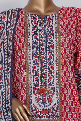 Printed Lawn Vol2 3 Piece Stitched Suit By Sadabahar2025 D-23