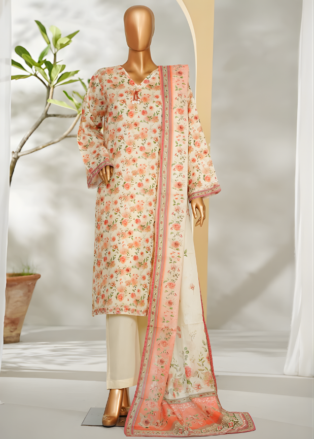 PRINTED LAWN 3PC Stitched COLLECTION By Bin Saeed D-22