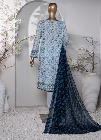HZ Dhagakari Printed & Emb Lawn Coll'24 D-799