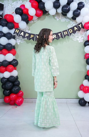 Aloo Meeru Hammi by Amna Khadija | Girls Eid Pret Stitched Suit D-1