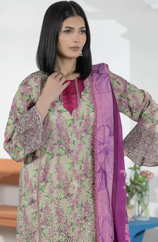 Hayat by Johra Printed & Embroidered Lawn Unstitched 3 Piece Suit D-2