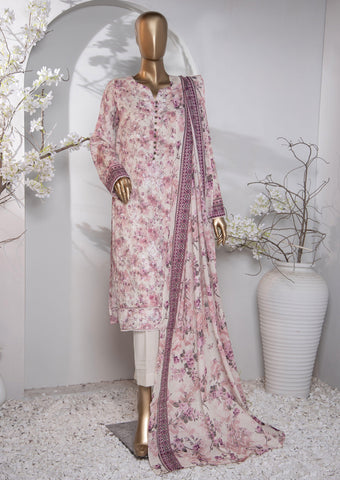 HZ Dhagakari Printed & Emb Lawn Coll'24 D-807