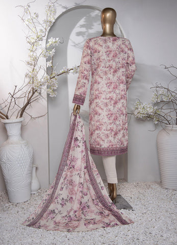 HZ Dhagakari Printed & Emb Lawn Coll'24 D-807