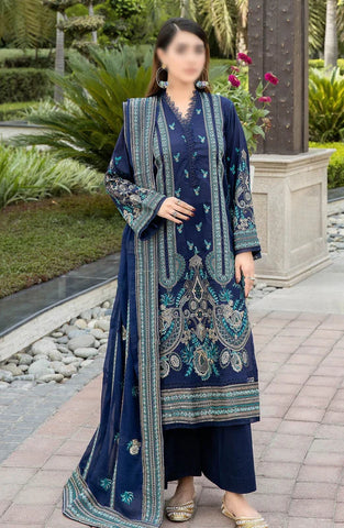 Elysia Luxury Embroidered Lawn Collection'24 D-883