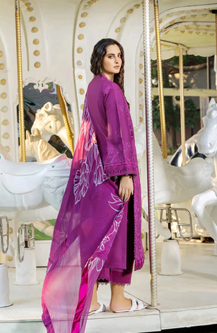Sole by Sanam Saeed | Embroidered Lawn 3 Piece Unstitched Suit D-3