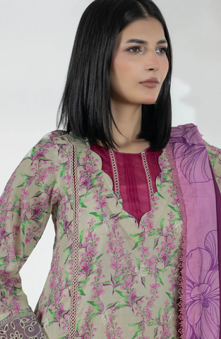 Hayat by Johra Printed & Embroidered Lawn Unstitched 3 Piece Suit D-2