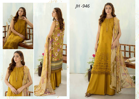 Maya Un Stitched 3 Pics  Chikankari Digital Print Lawn Coll2025 JH946