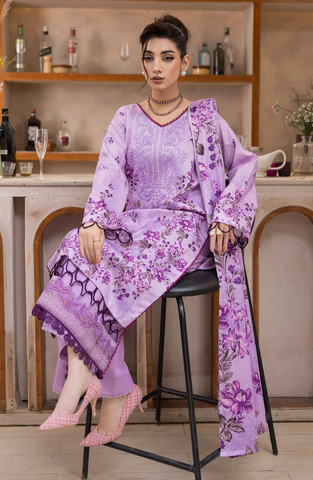 Coco by Panache | Embroidered Lawn 3 Piece Unstitched Suit D-4