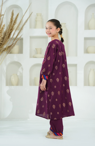 Amna Khadija | Embroidered Cotton Jacquard 2 Piece Stitched Suit D-1