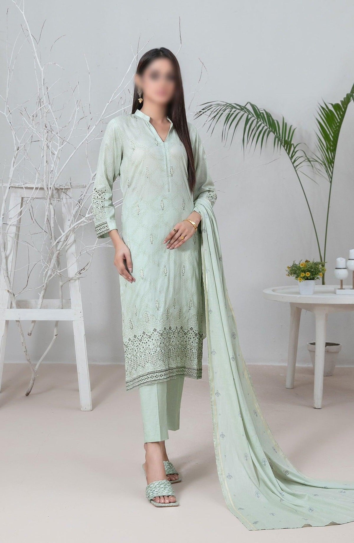 Banah - Emb Printed Lawn Coll By Tawakkal D-9112
