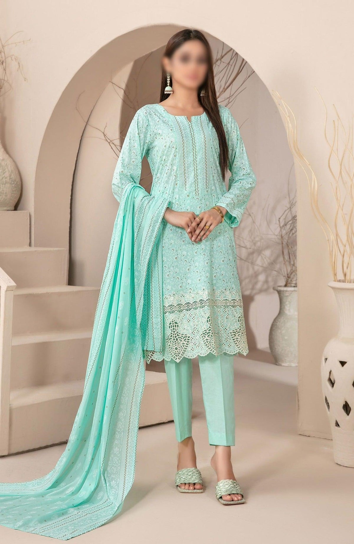Banah - Emb Printed Lawn Coll By Tawakkal D-9113