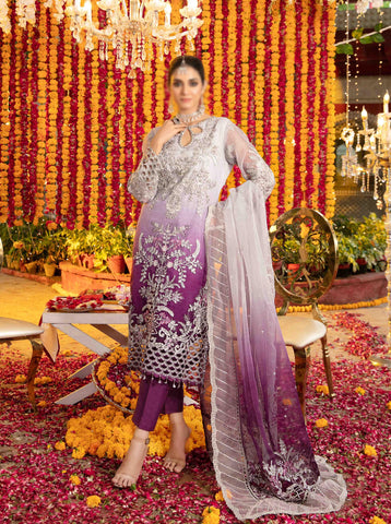 D-9343 Jahan Heavy Embroidered Festive Collection'23 By Tawakkal Semi Stitched
