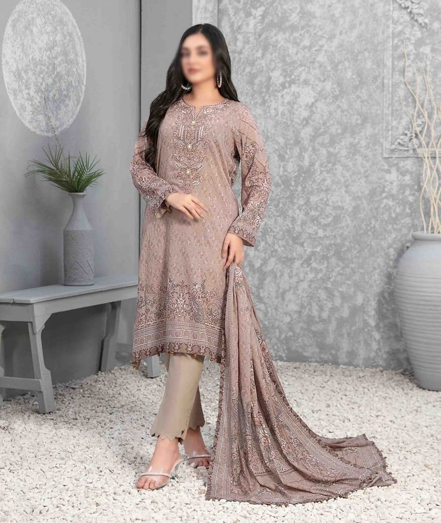 D-9404 Faiha Embroidered Digital Printed Lawn Collectioc"23 By Tawakkal Un-Stitched 3 Piece