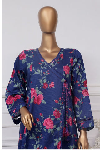 Sadabahar Peplum 2 Pieces Printed Lawn Stitched  Coll2025 D-03 BLUE