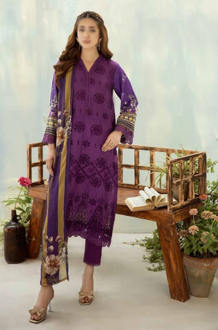 Maya Un Stitched 3 Pics  Chikankari Digital Print Lawn Coll2025 JH947
