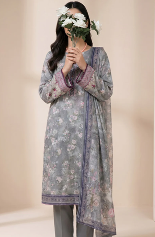 Misri Lawn by VS Textile | Printed Lawn 3 Piece Unstitched Suit D-3