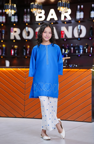 Aloo Meeru Hammi by Amna Khadija | Girls Eid Pret Stitched Suit D-3