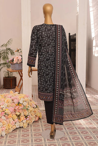 Asasa V2  Emb Lawn Suit Unstitched 3 Piece  Summer Coll -D 3002