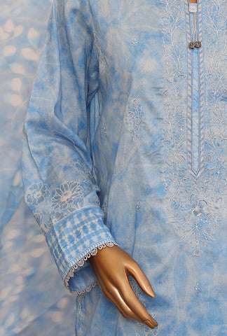 Asasa V2  Emb Lawn Suit Unstitched 3 Piece  Summer Coll -D 3005
