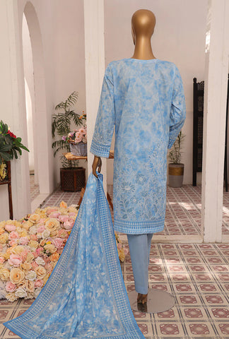 Asasa V2  Emb Lawn Suit Unstitched 3 Piece  Summer Coll -D 3005