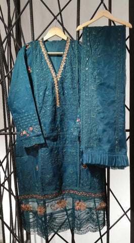 D-B 15 BLUE Sadabahar Luxury Embroidered Formal Pret Collection'23