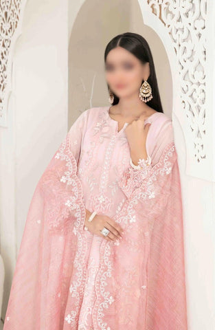 Cala Emb Chiffon Semi-Stitched Tawakkal-D 3740