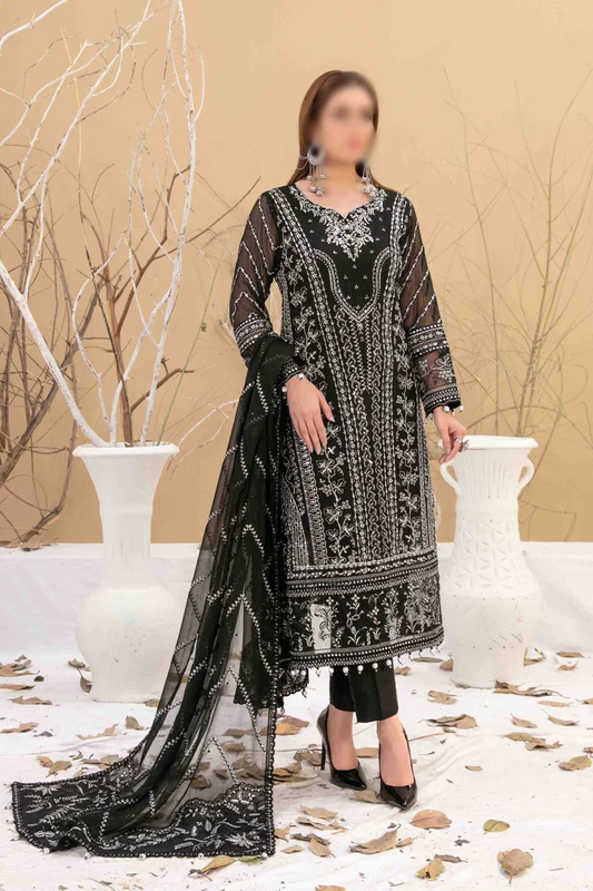 D-8705  Sinem Semi-Stitched Heavy Embroidered Fancy Coll'23 By Tawakkal