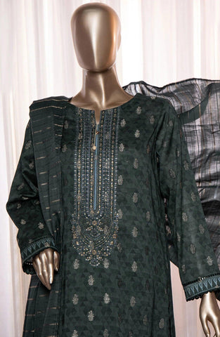 HZ Dynasty Printed & Emb Jacquard Lawn Coll.24 D-12