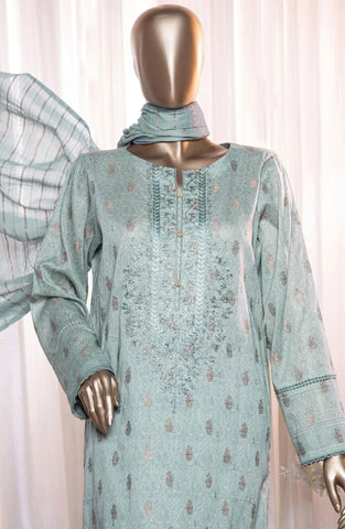 HZ Dynasty Printed & Emb Jacquard Lawn Coll.24 D-18