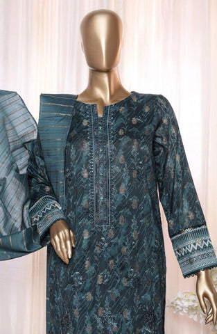 HZ Dynasty Printed & Emb Jacquard Lawn Coll.24 D-19