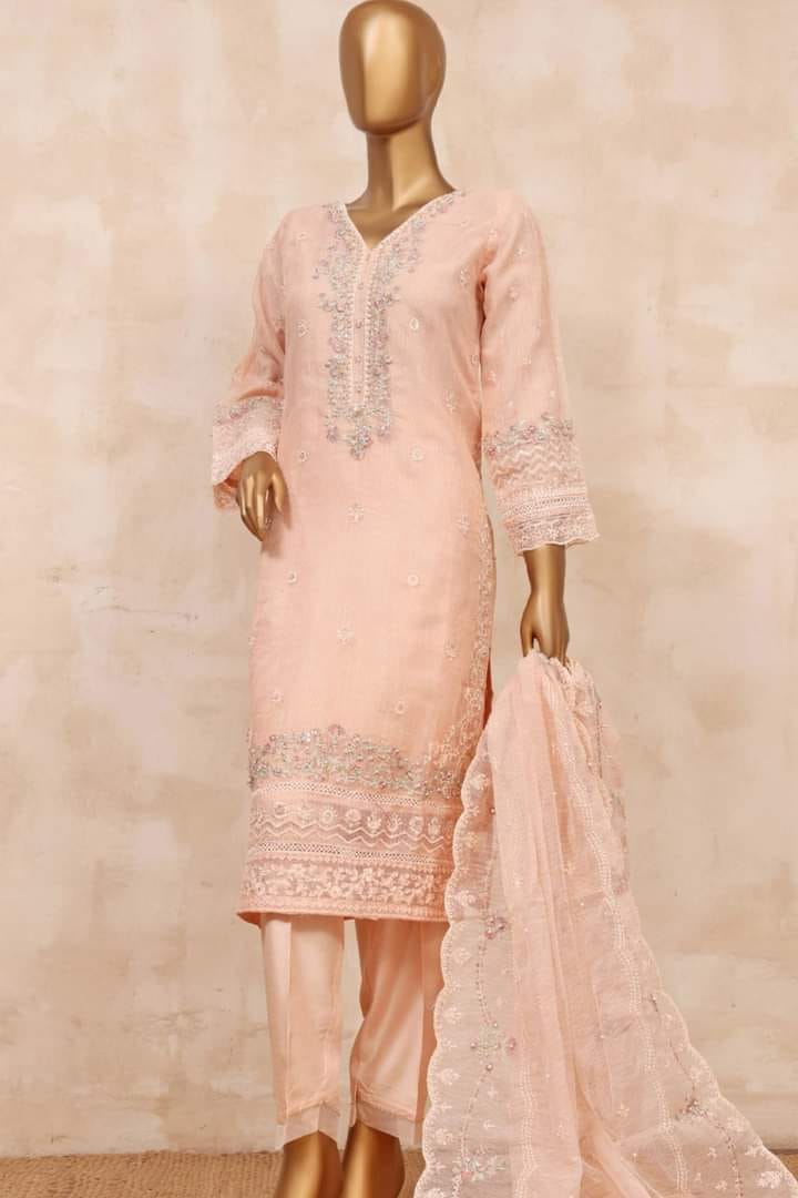 D- Gl-53  Mahpara Festive Formal Embroidered Pret Coll'23 By Sadabahar Stitched 3 Piece